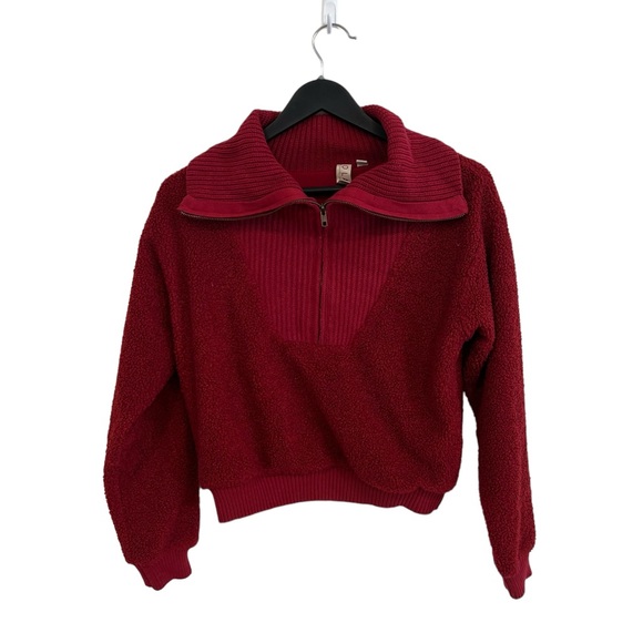 Anthropologie Sweaters - Dolan Left Coast Collection Womens Sz XS Red Half Zip Pullover Sweater